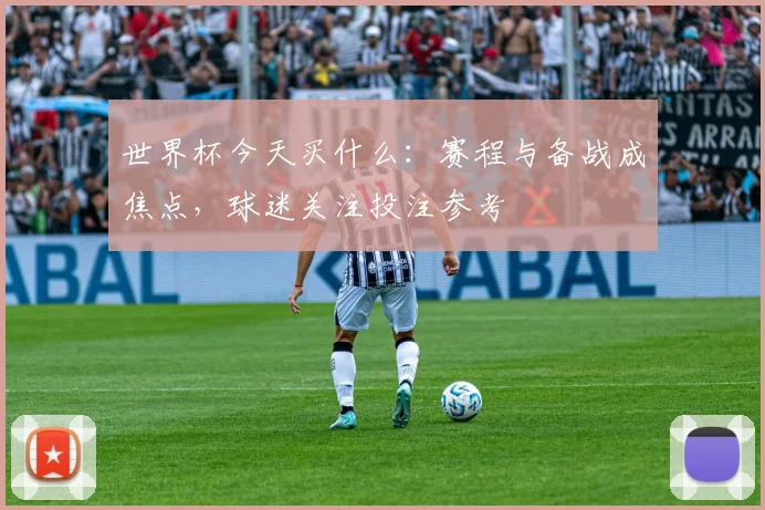 世界杯今天买什么:赛程与备战成焦点,球迷关注投注参考