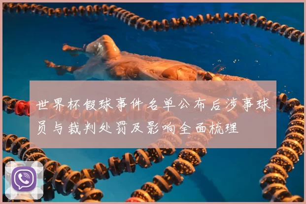 世界杯假球事件名单公布后涉事球员与裁判处罚及影响全面梳理